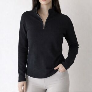 LUNE Active | S | Moon classic long sleeve quarter zip  Sweatshirt 1/4 zip half